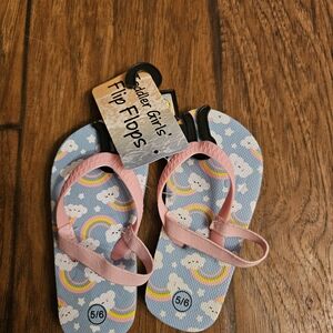 Toddler Girls' Pink Cloud Flip Flops